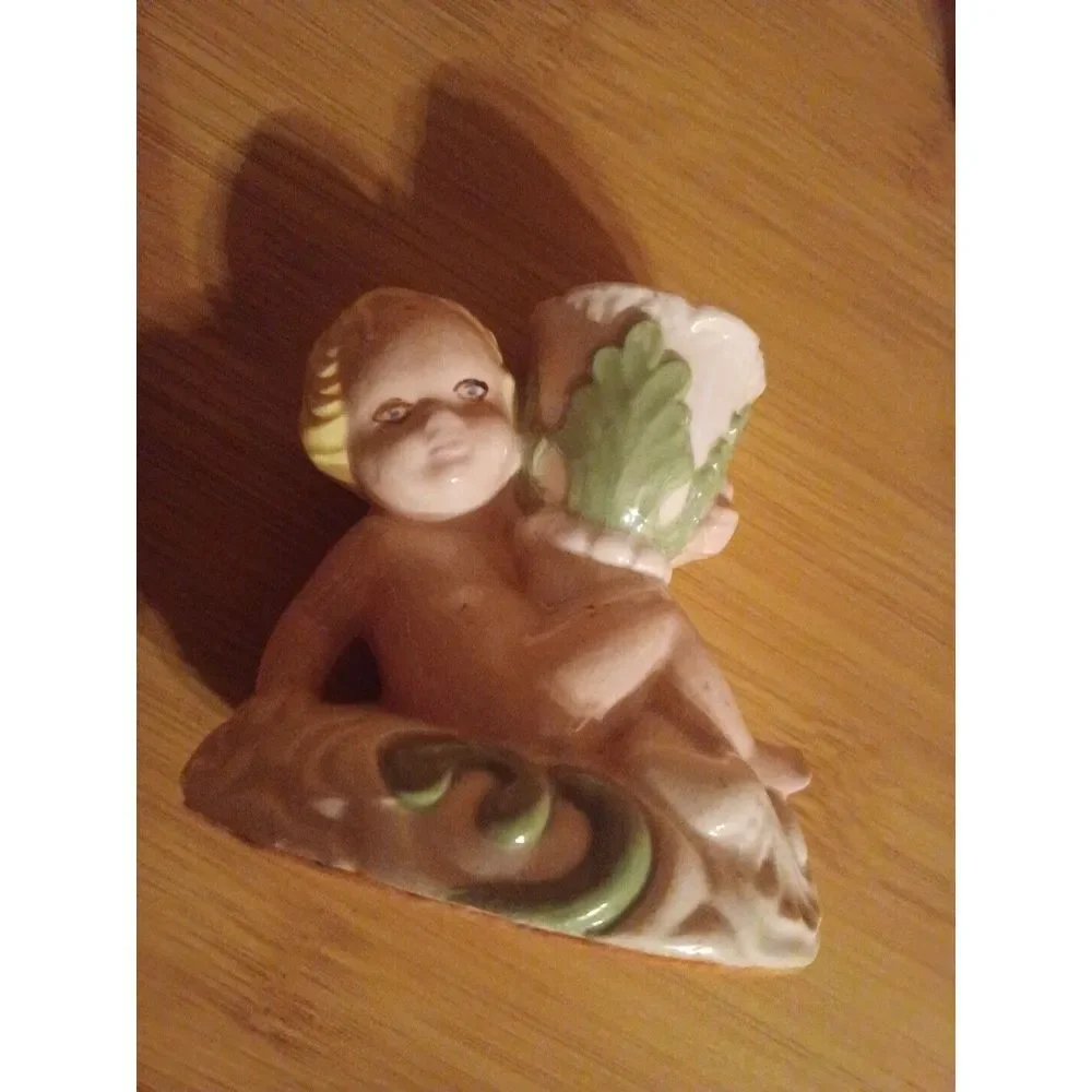 Two 1973 Vintage‎ Cherub Candle Holders - Excellent Condition